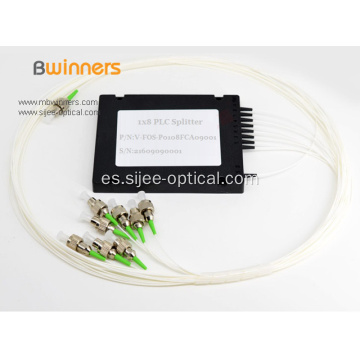 Divisor óptico de acoplador de fibra monomodo 1X8